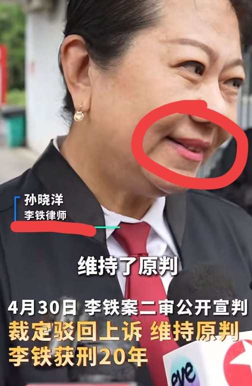 作为李铁方的律师，我从她满面春风的笑容中，看到了既维护了国家法律，又挣到律师费的