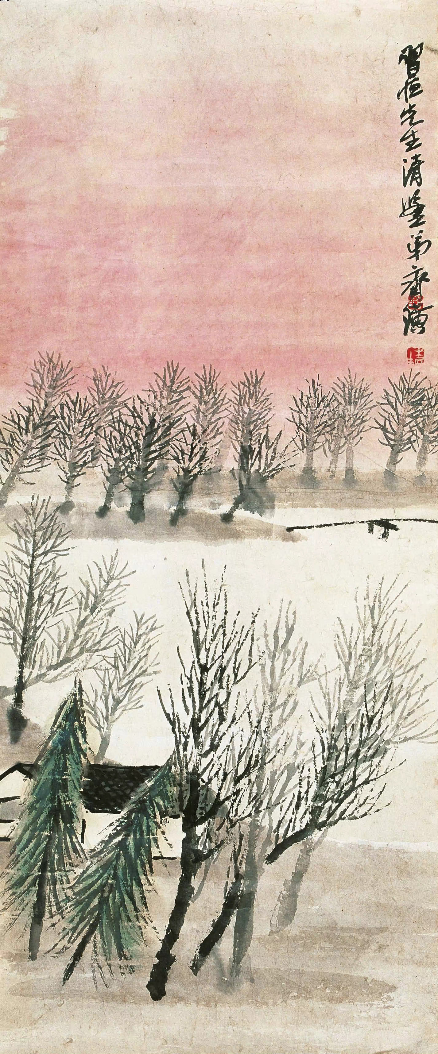 齐白石诗意山水，笔墨雄浑、简练生动！齐白石（1864年1月1日—1957年9月1