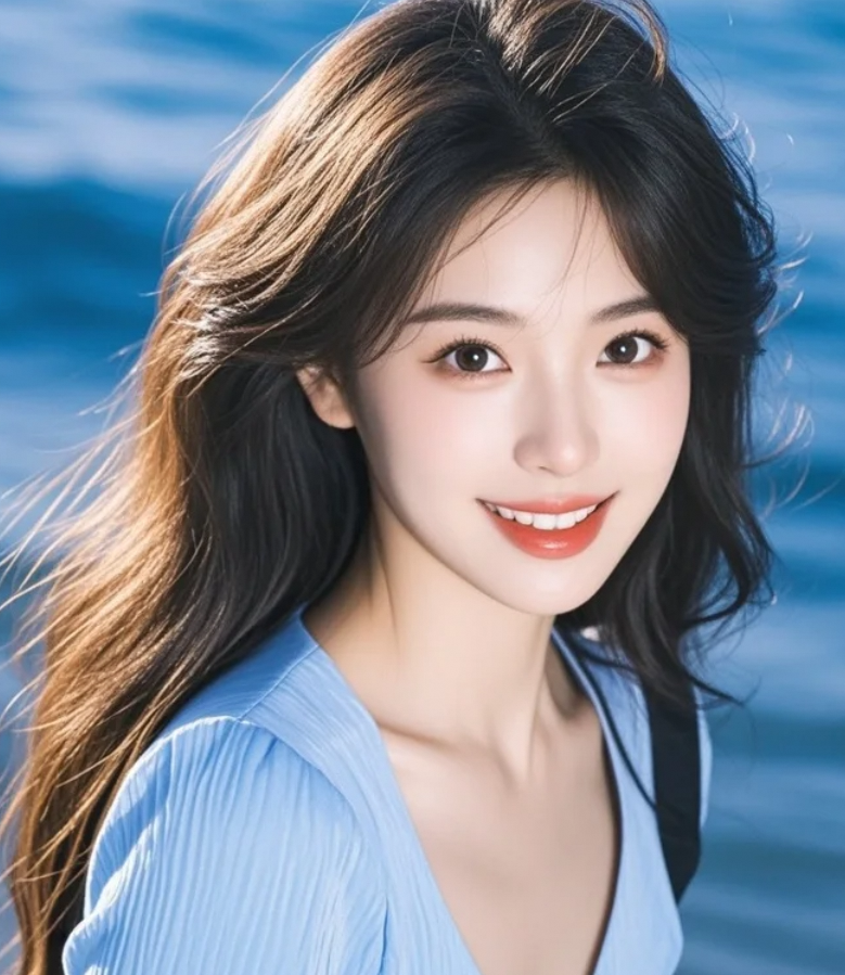 瓜子脸+红唇+波浪发=完美女孩？