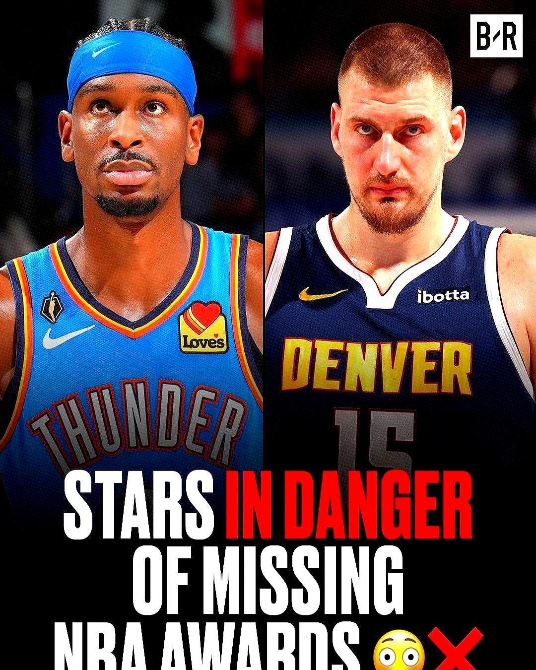 詹库字直接被踢出本赛季NBA奖项池约基奇场均28+12+10三双，只剩1次