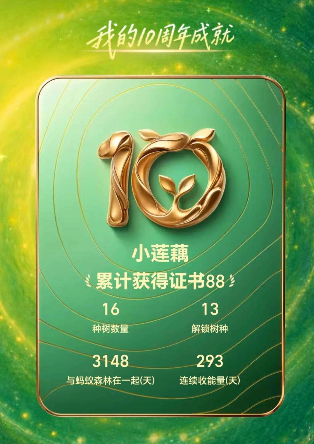 一早种了两棵树。​​​