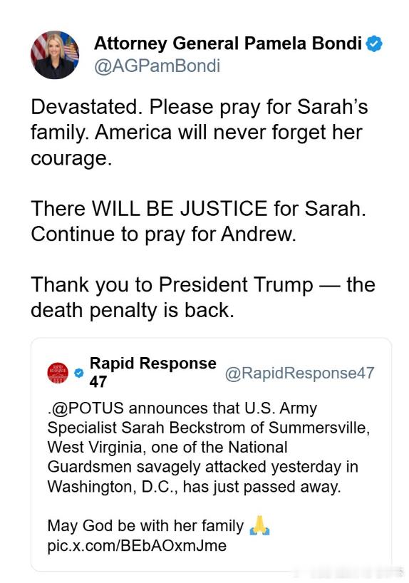 【黄金时代】特朗普政府将寻求处决阿富汗公民拉赫曼努拉·拉坎瓦尔，此前他杀害了萨拉