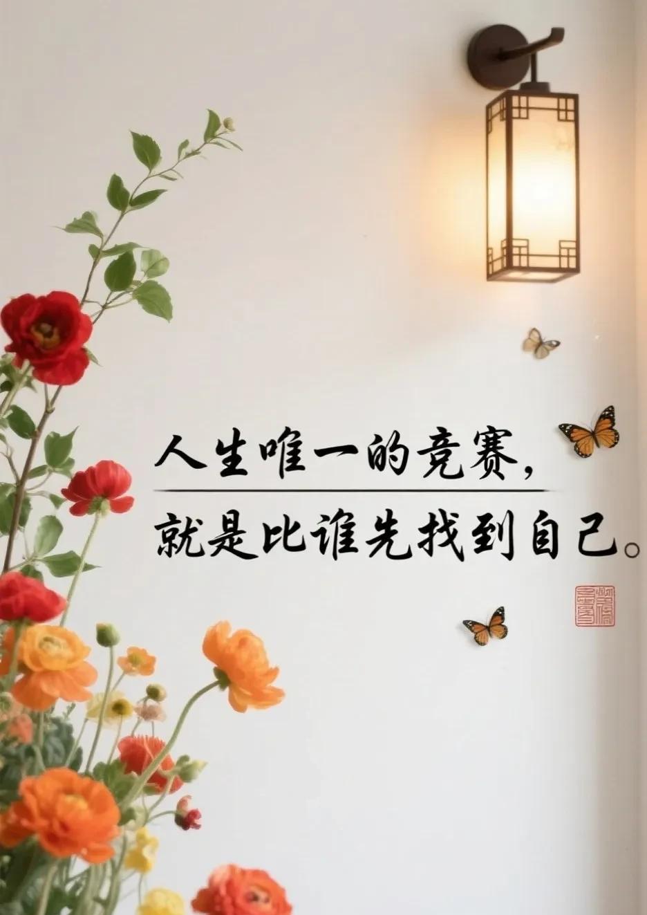 人生唯一的竞赛是比谁先找到自己人生唯一的竞赛，是比谁先找到自己。我们从小到大