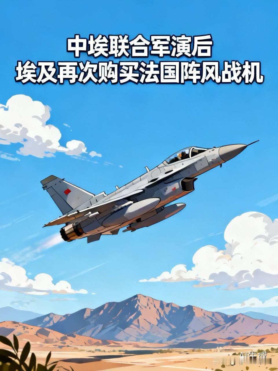 中埃联合军演后，埃及却再次购买了法国阵风战机刷到个消息，说埃及又