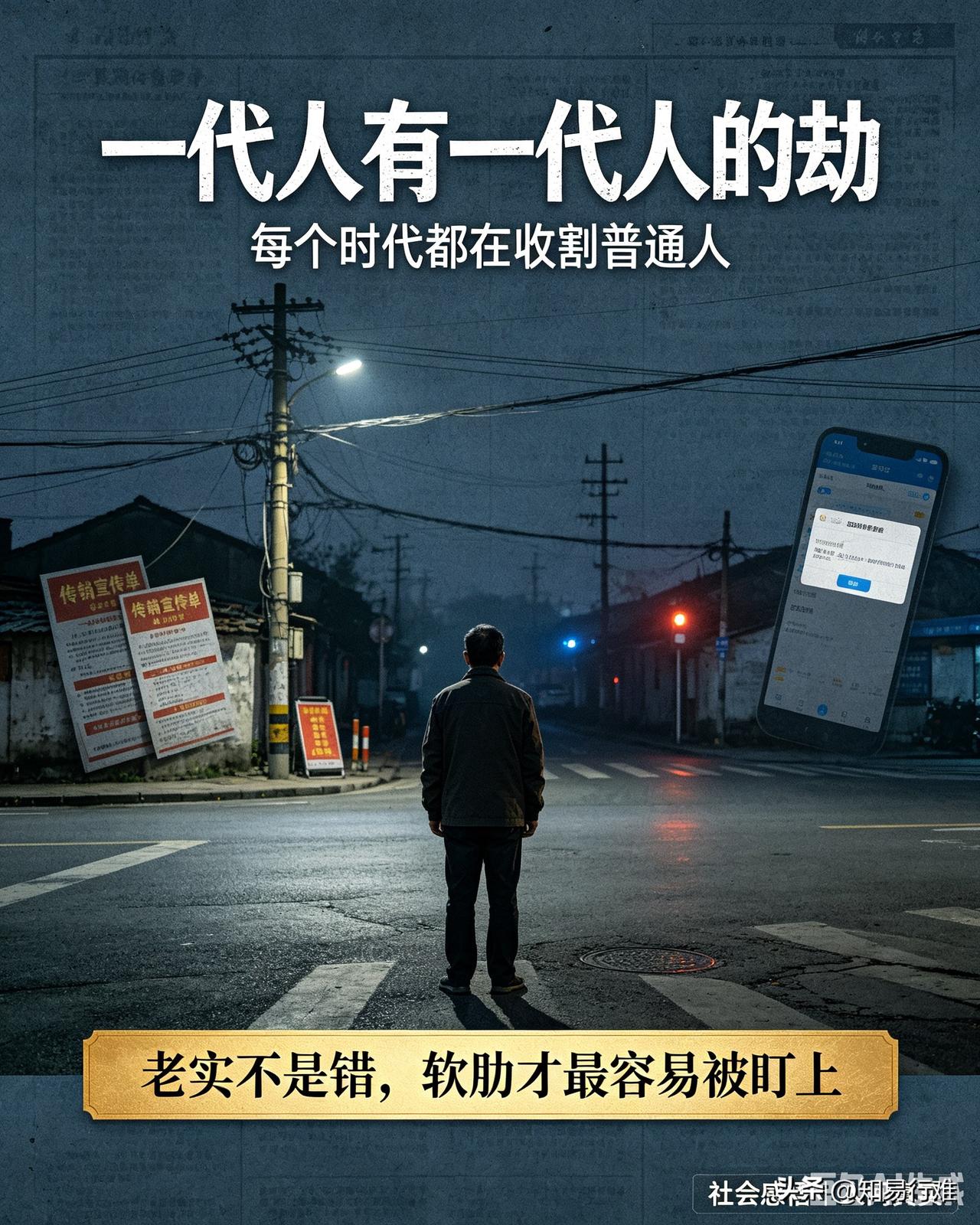 一代人有一代人的劫，每个时代都在收割普通人常常感慨一句很扎心的话：每个年代，