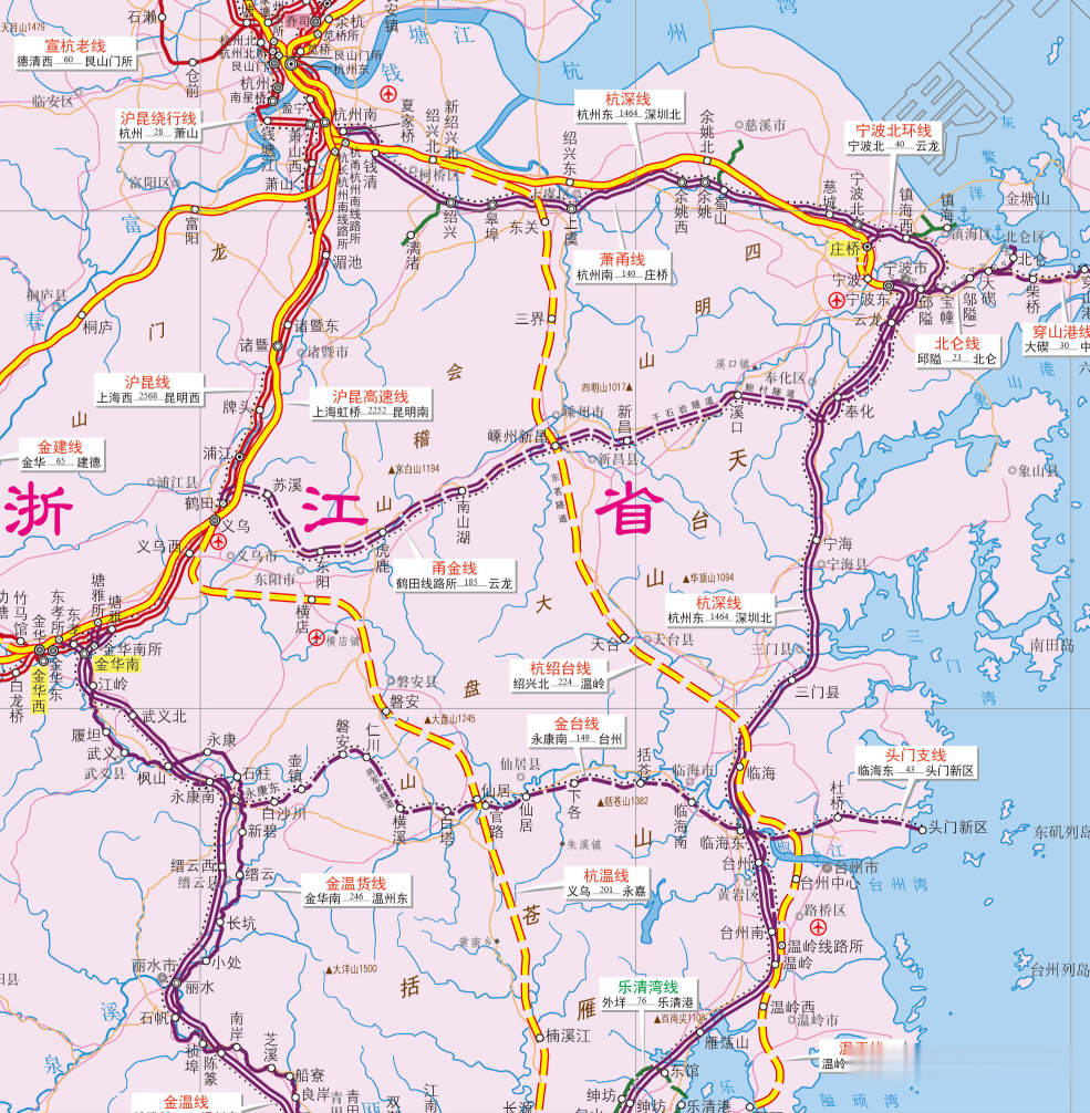 浙江台州将迎来一条新高铁 全长266.9公里 看看经过你家乡吗?