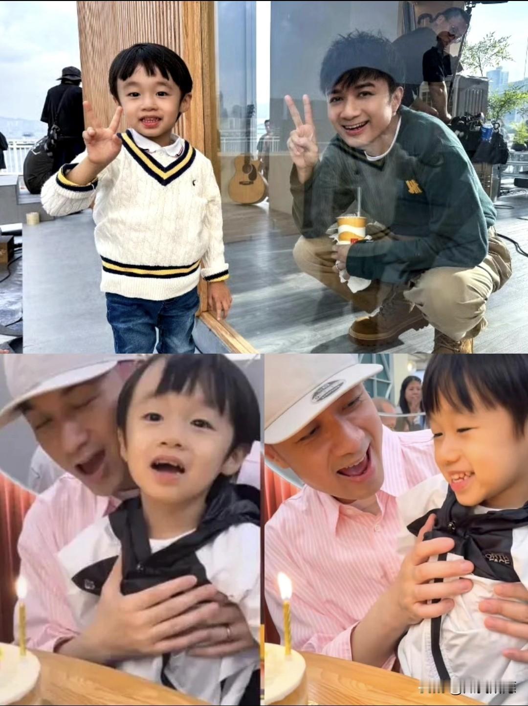 看见古巨基晒二胎，我第一反应不是去看娃多可爱，而是去看他的黑眼圈。52岁