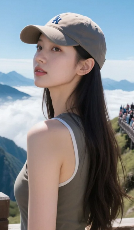 别指着远处的山说话了，我的注意力全在你身上