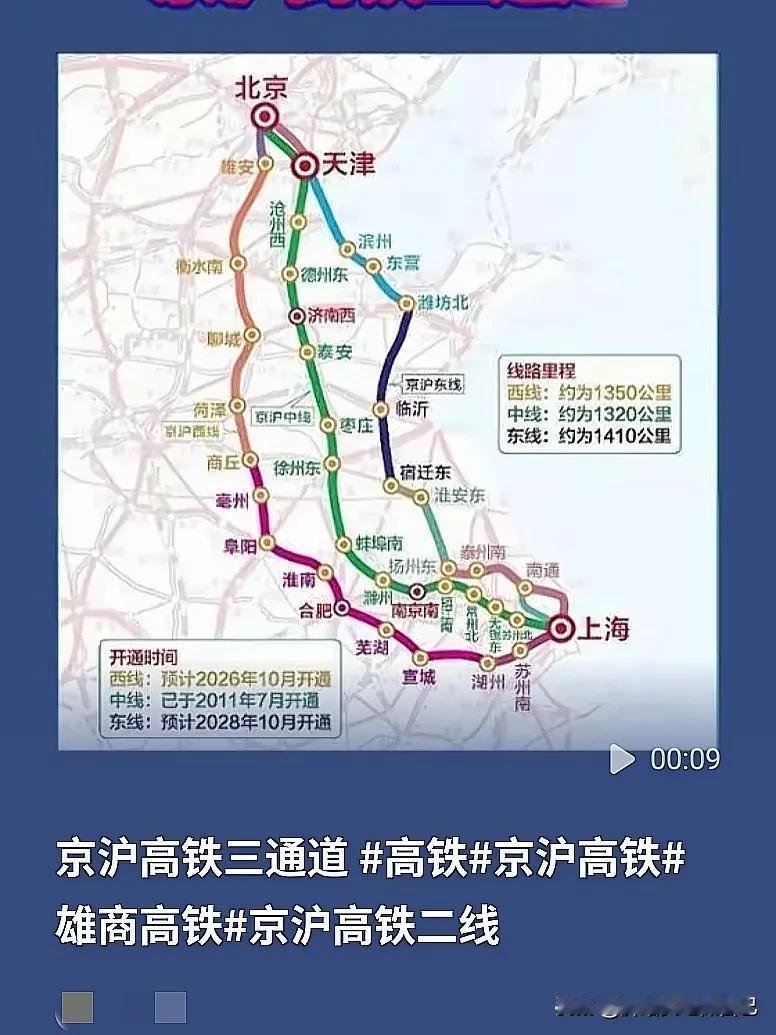 老京沪高铁挤不动了！为啥一定要修京沪二线？看完恍然大悟经常往返北京和上海的