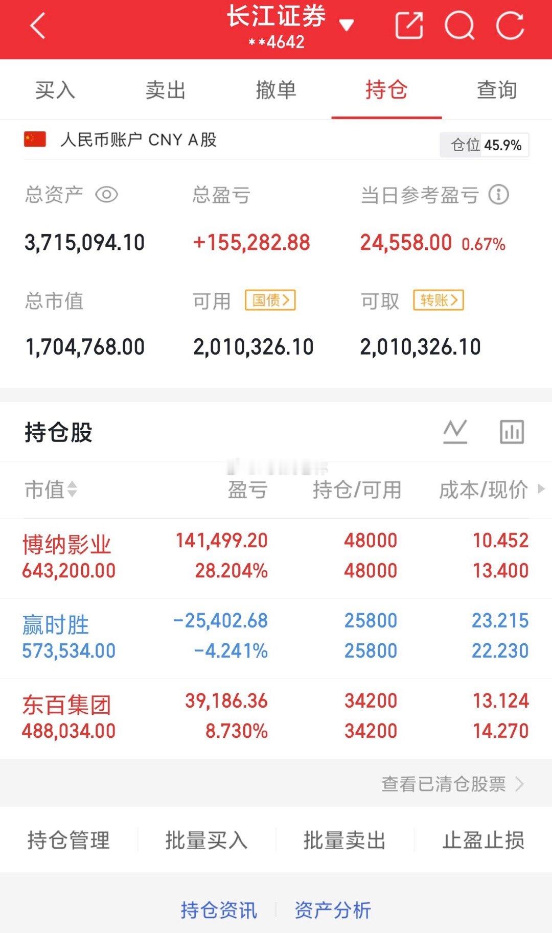 用80万本金实盘记录（第183天）实力见证，拒绝马后炮！！！继续持有：东百集团