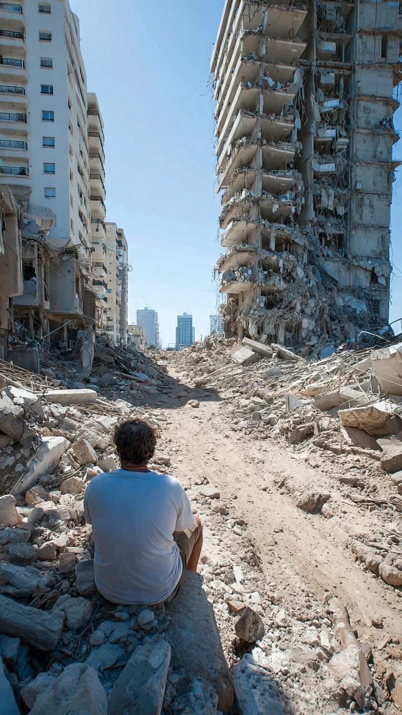 天道好轮回！这不是加沙，这是伊朗导弹袭击后以色列特拉维夫的景象。