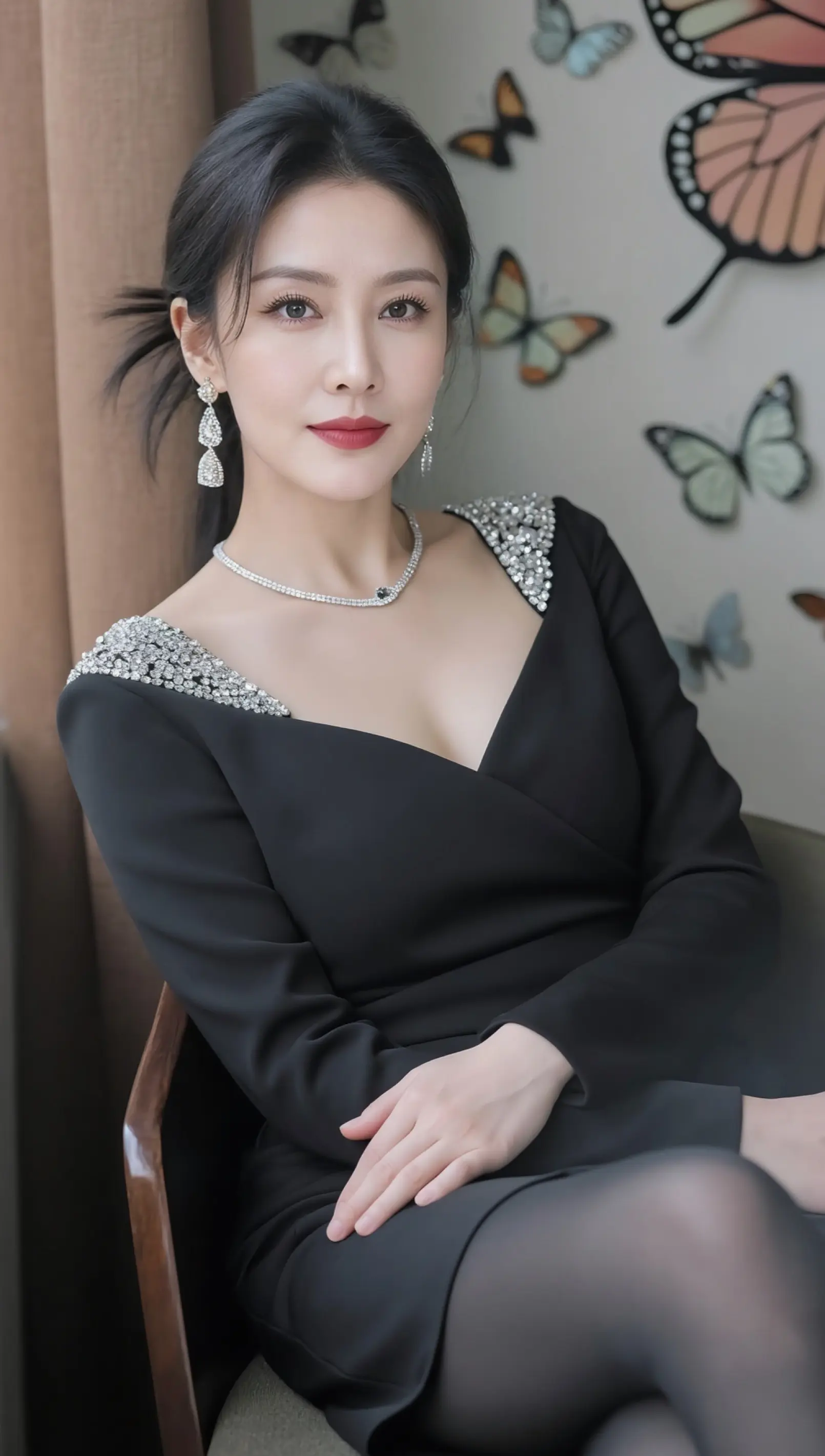 AI蝴蝶轻影写真 ai创作