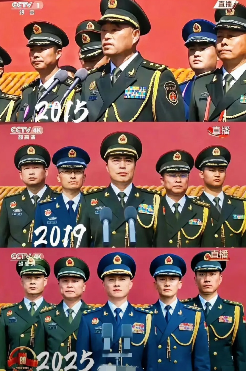 三次活动，发现一个最大的不同！前两次总指挥都是陆军为首，这次换成了空军为首，看