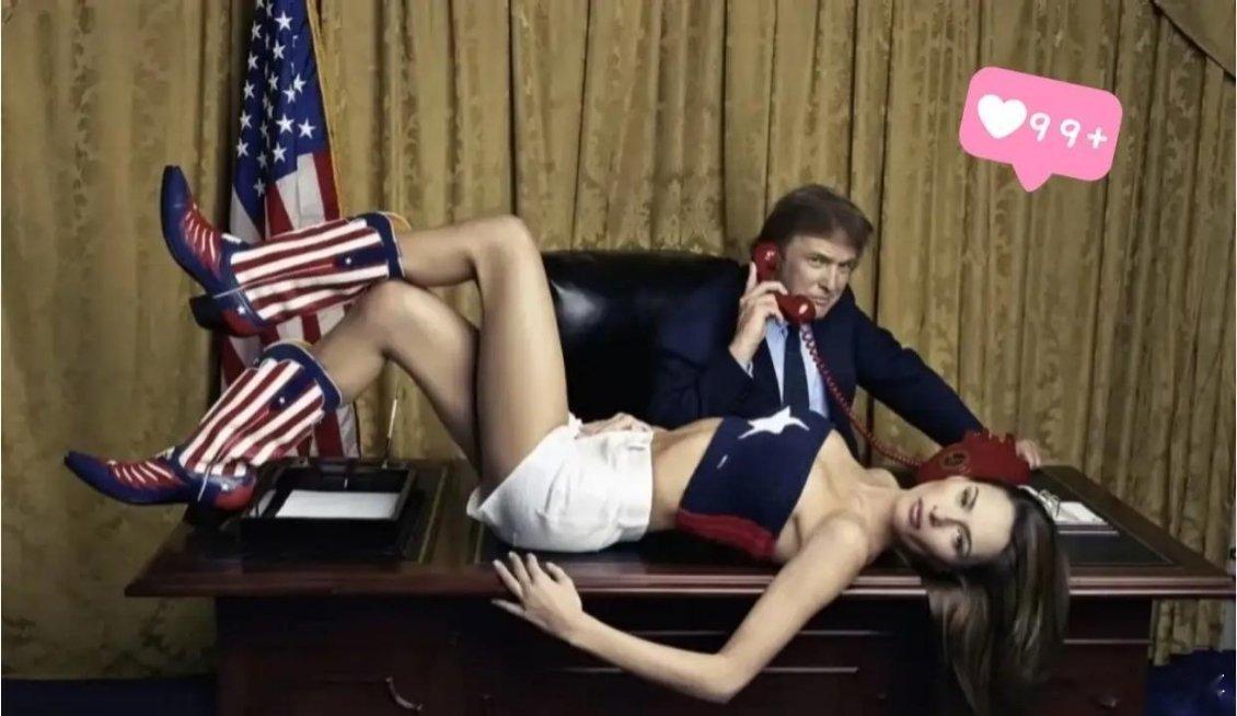 很少有人知道，1999年特朗普和梅拉尼娅的合照，那时两人还没结婚，只是情侣，而拍