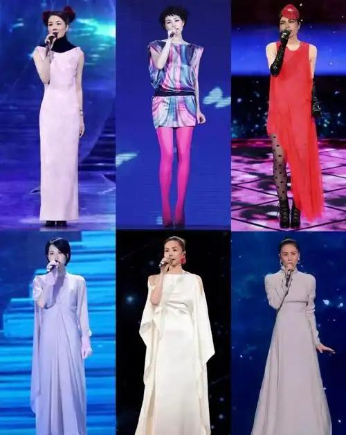 王菲作为歌后先后上过六次春晚，‌1998年《相约九八》‌：与那英合唱，‌双丸子头