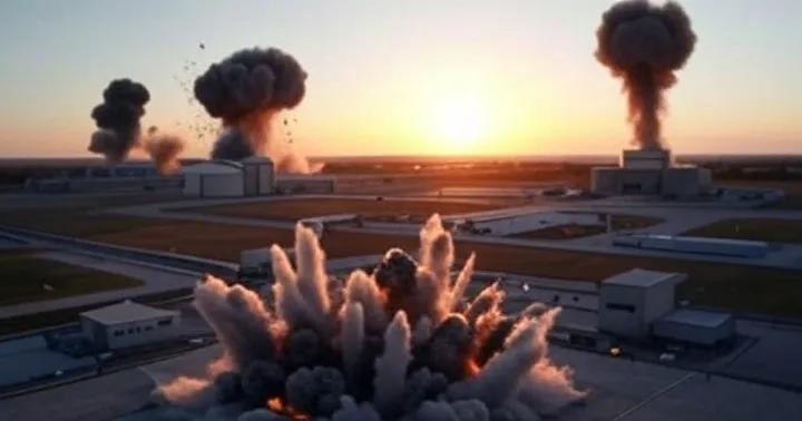 伊朗在地下研发核武器地方，把皮面上通通铺装一层10公分的厚钢扳，看看美国的钻地弹