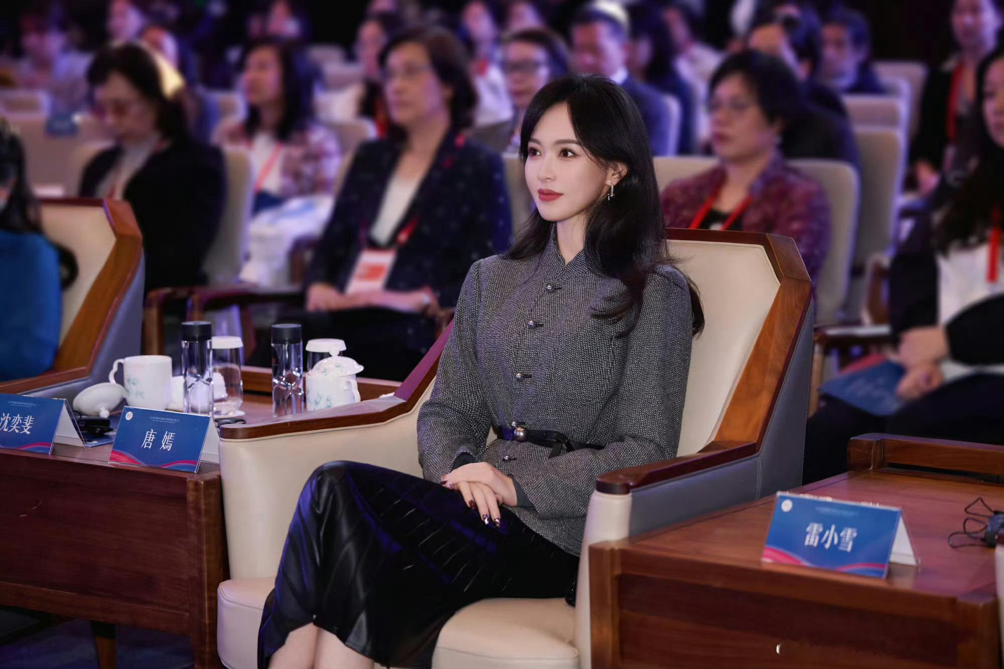 唐嫣状态好好啊完全体制女干部范儿微博总结：这次活动不仅是个人影响力的体现更将演艺