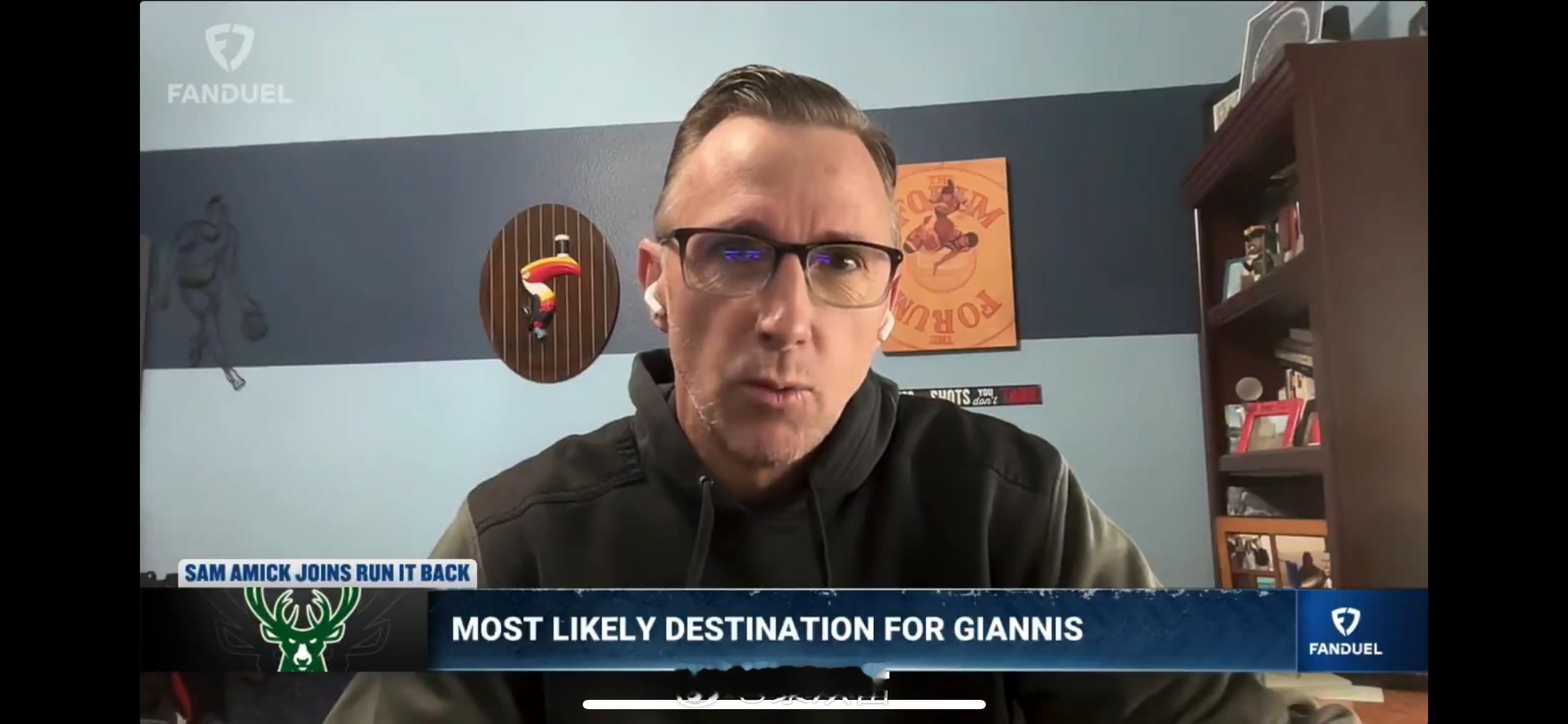 Shams说，雄鹿更衣室里已经能感受到字母哥和其他球员的紧张关系了；萨姆·阿米克