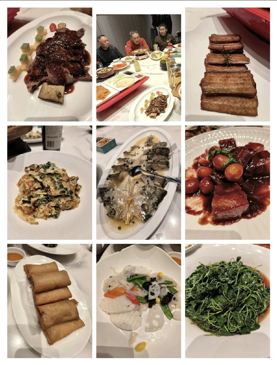 今天晚餐去的小饭店，还是我们去年吃年夜饭的地方，没记错的话应该叫~荷塘秋月。