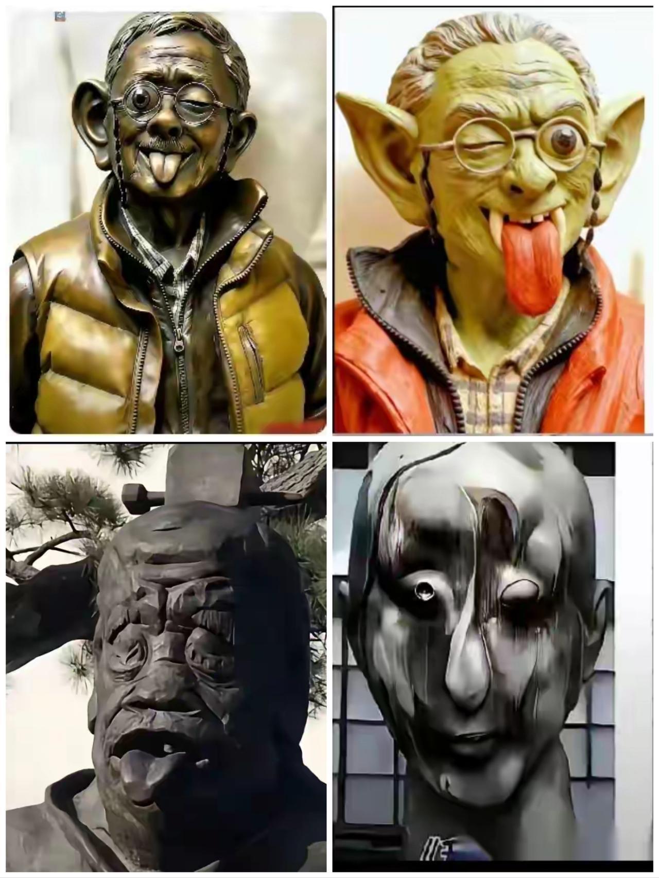 田世信女儿状告网友，这波双标操作真的太离谱了！网友照着他的雕塑风格捏了他的人像，