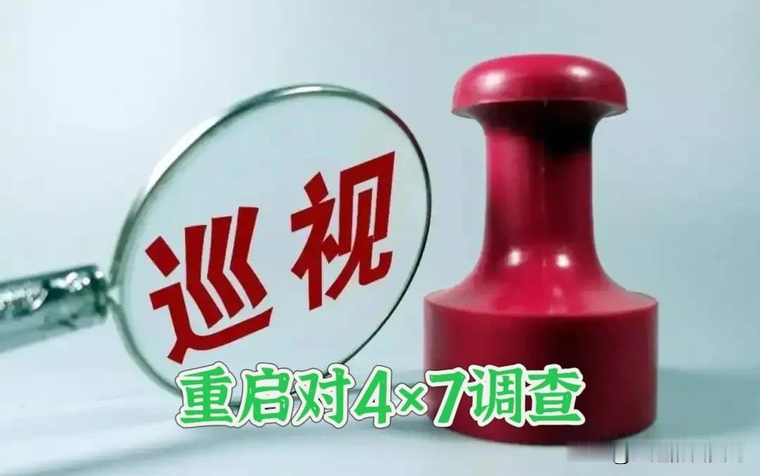 巡视组要对4X7重启调查。之前有人拿“年代久远”当借口，简直就是个笑话。这次大有