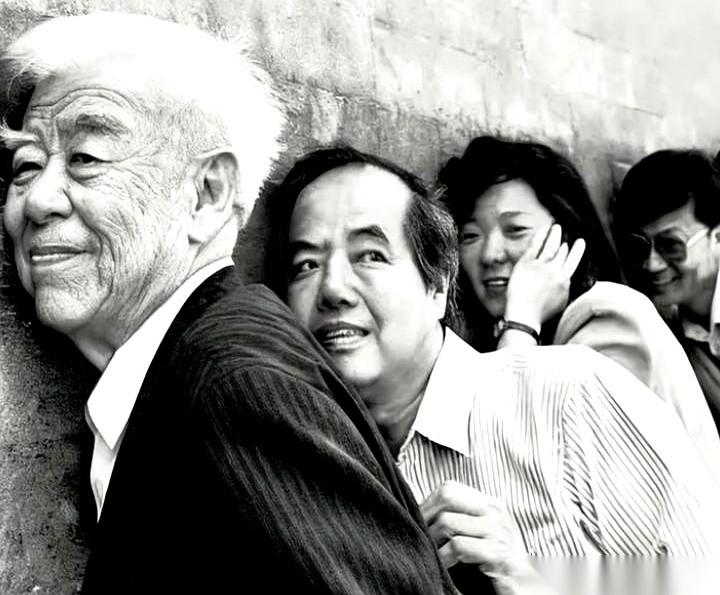 1992年，北京天坛，回音壁。一个诺奖得主，一个物理学泰斗，两个人就那么站在那