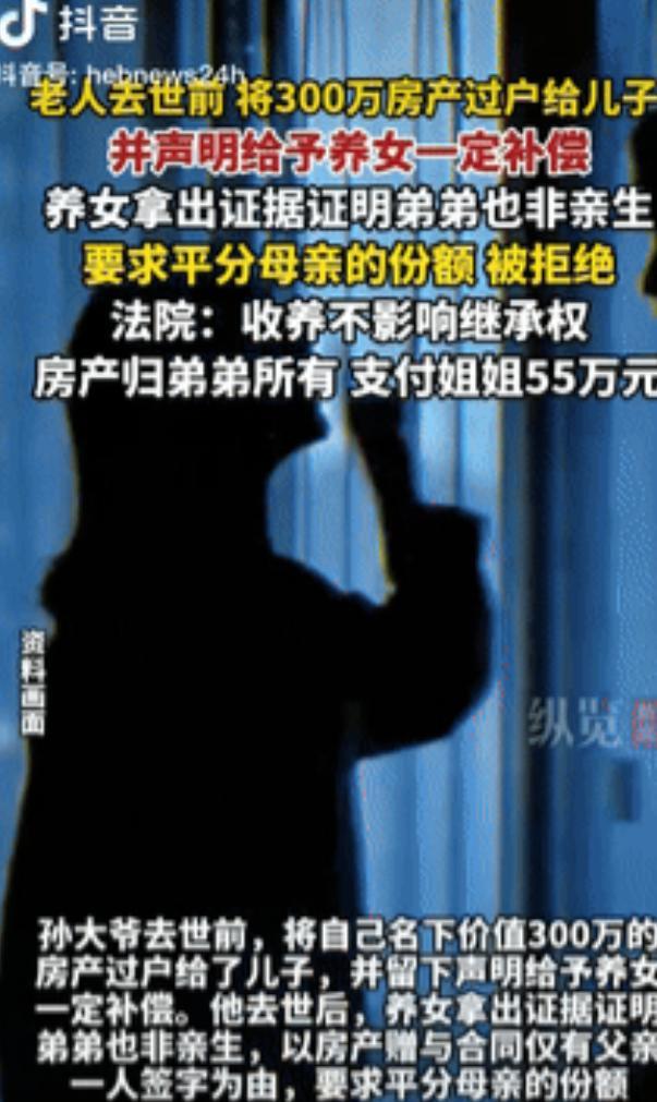 “都是钱惹的祸！”天津一老人去世前，把价值300万元的房产过户给儿子，并声明会给