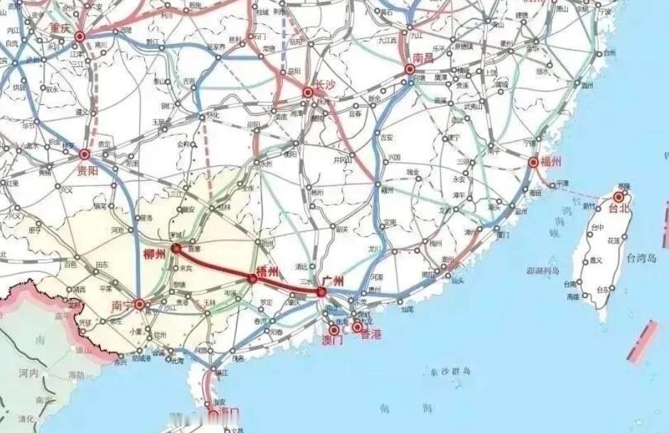 7月16日，柳州至广州铁路梧州至桂粤省界段的可行性研究服务中标候选人公示，中铁二
