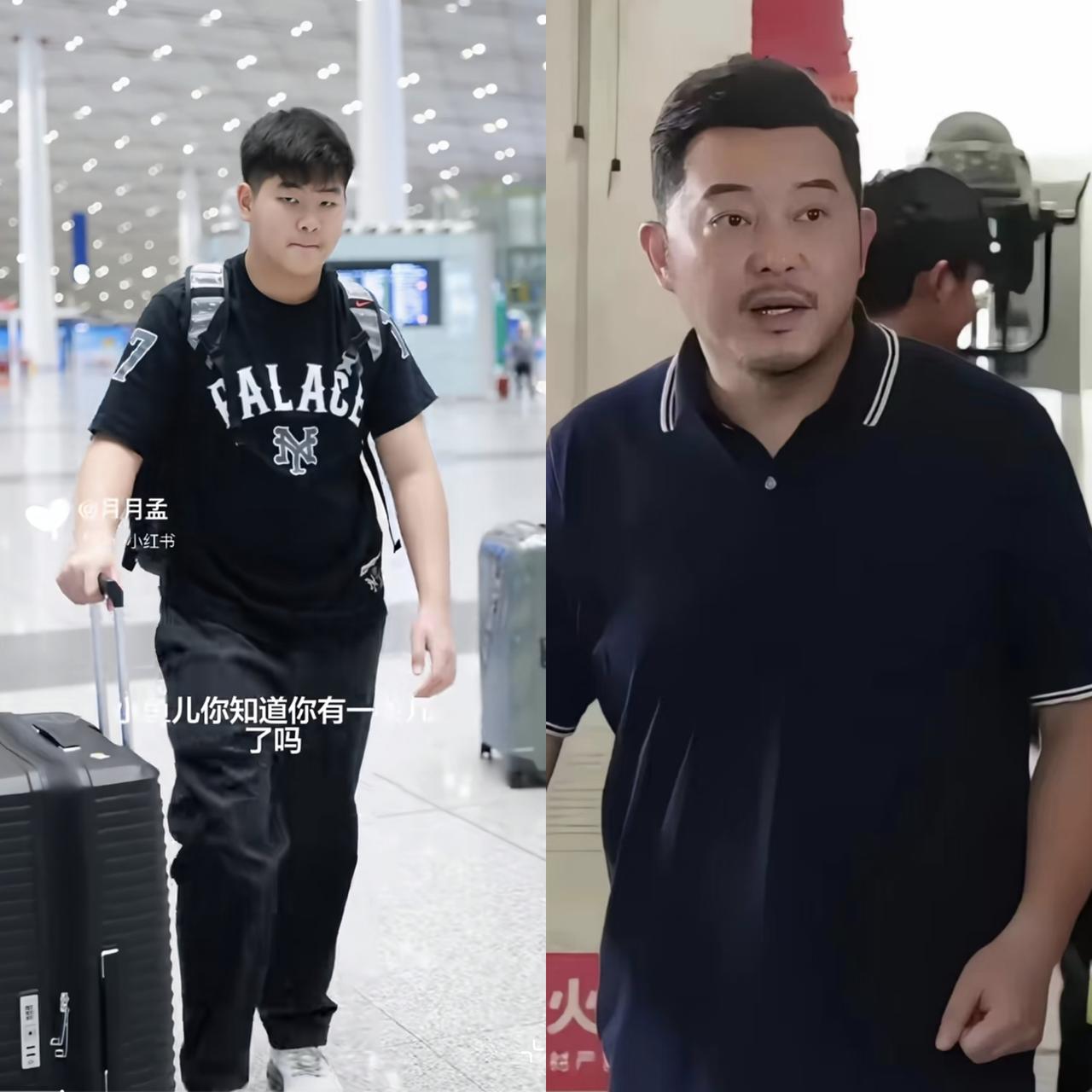 沙溢的基因也太霸道了，小儿子身上愣是没有一点胡可的位置，胡可就像是个送“快递