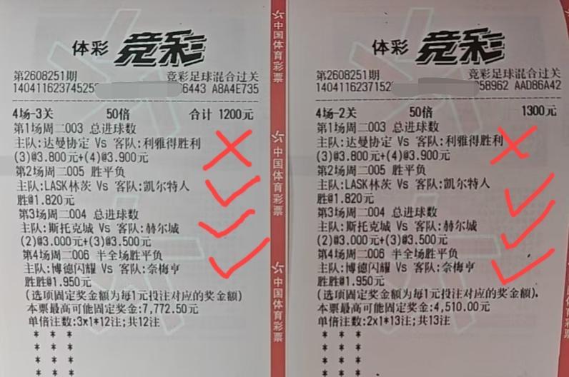 这两张彩票总体算下来是亏了还是赚了？我咋感觉要亏啊？第二张彩票我没有细算，我感