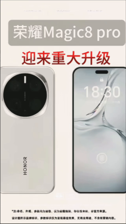 荣耀Magic8迎来重大升级。此次荣耀Magic8将有多个版本，期待已久的小屏