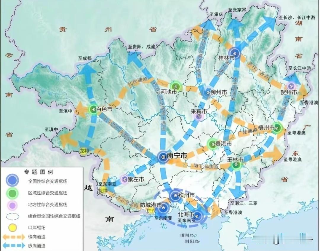 个人感觉这些年广西并不是集中砸钱于建设哪个城市，更多应该是投向了交通基础设施！要