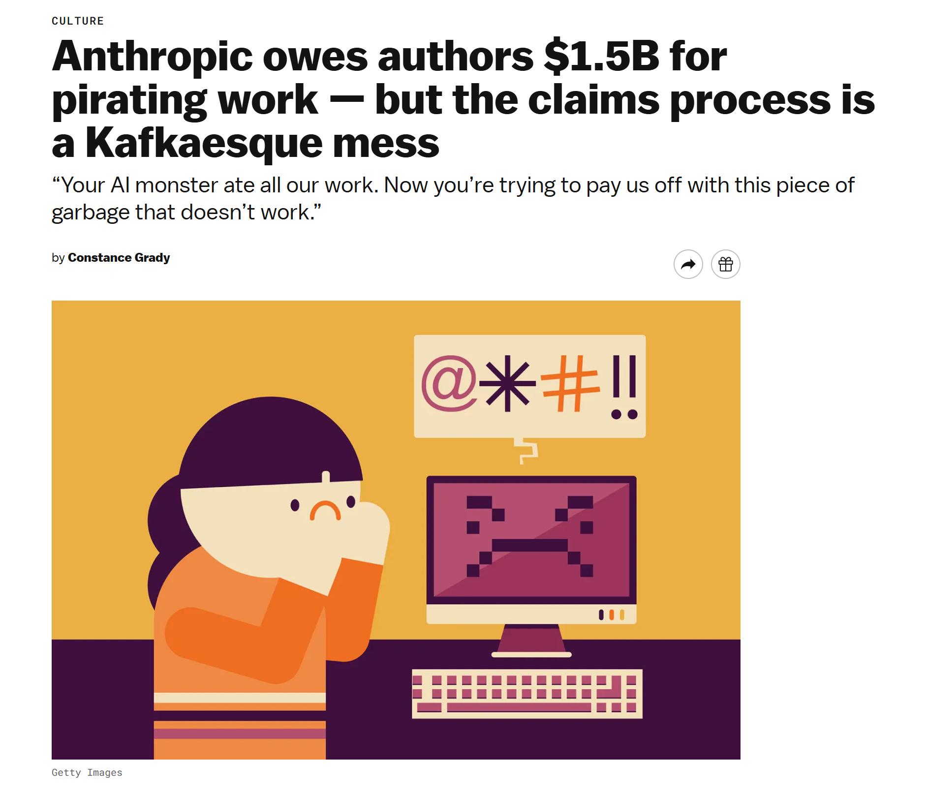 Anthropic有时真挺不要脸的，不知道大家还记不记得，它去年因未经作者许可