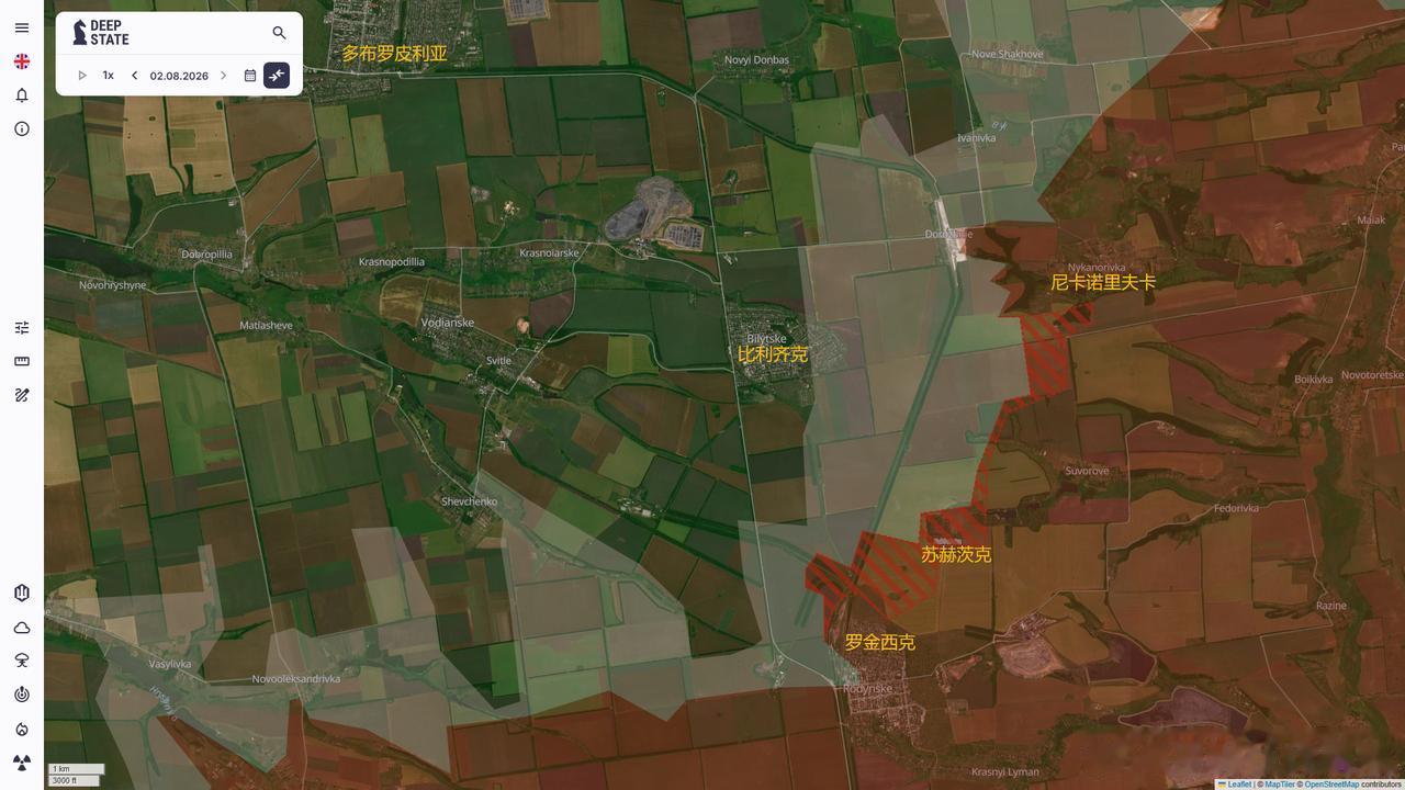 乌克兰官方信源DEEPSTATEMAP8月2日更新多布罗皮利亚方