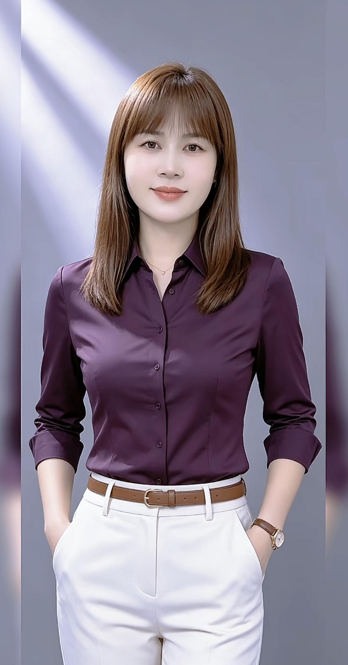优雅女性，职场上闪耀光芒。