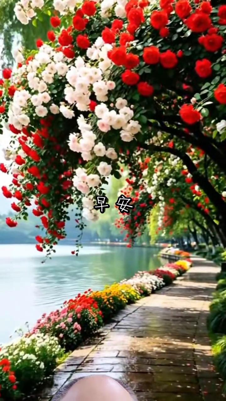 早安。花草从来不言，却芬芳了人间。时间从来不语，却解答了所有问题。花不会一直开