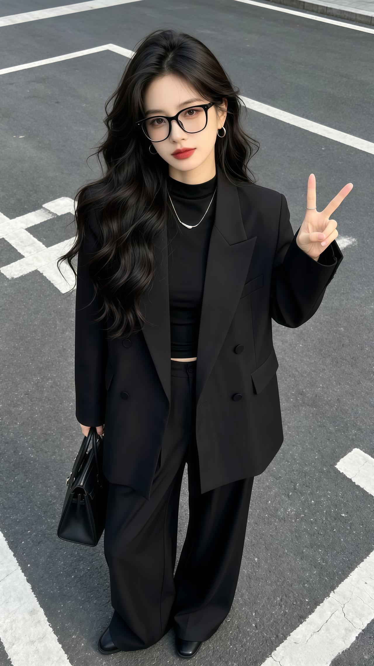 今日份高智感look早秋高智感职场女性穿搭高级感穿搭气质穿搭韩系穿搭