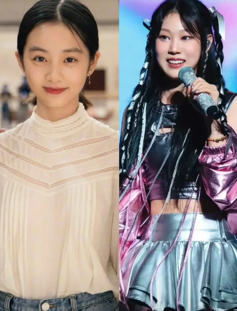 对比一下黄磊女儿，你就会发现沈佳润能在韩国出道，不是因为她爸​是小沈阳，只是因为