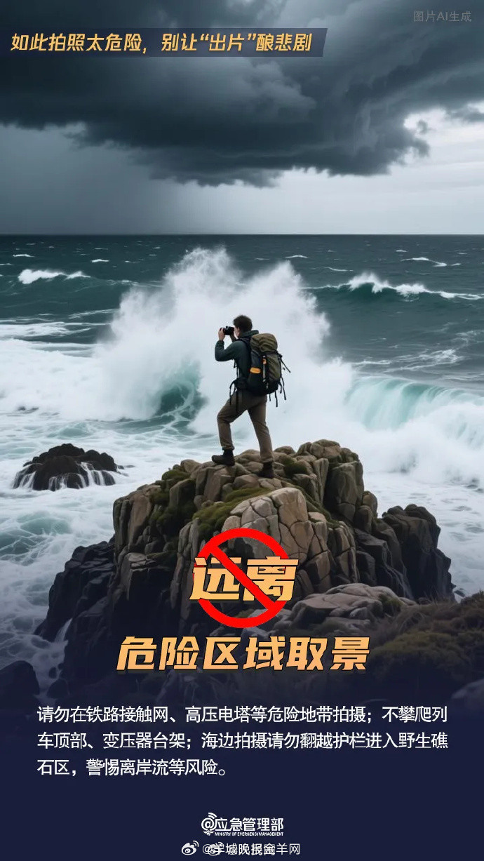 【转发扩散！#9条拍照安全提示#】今年以来，因拍照而出现意外的情况时有发生。如此