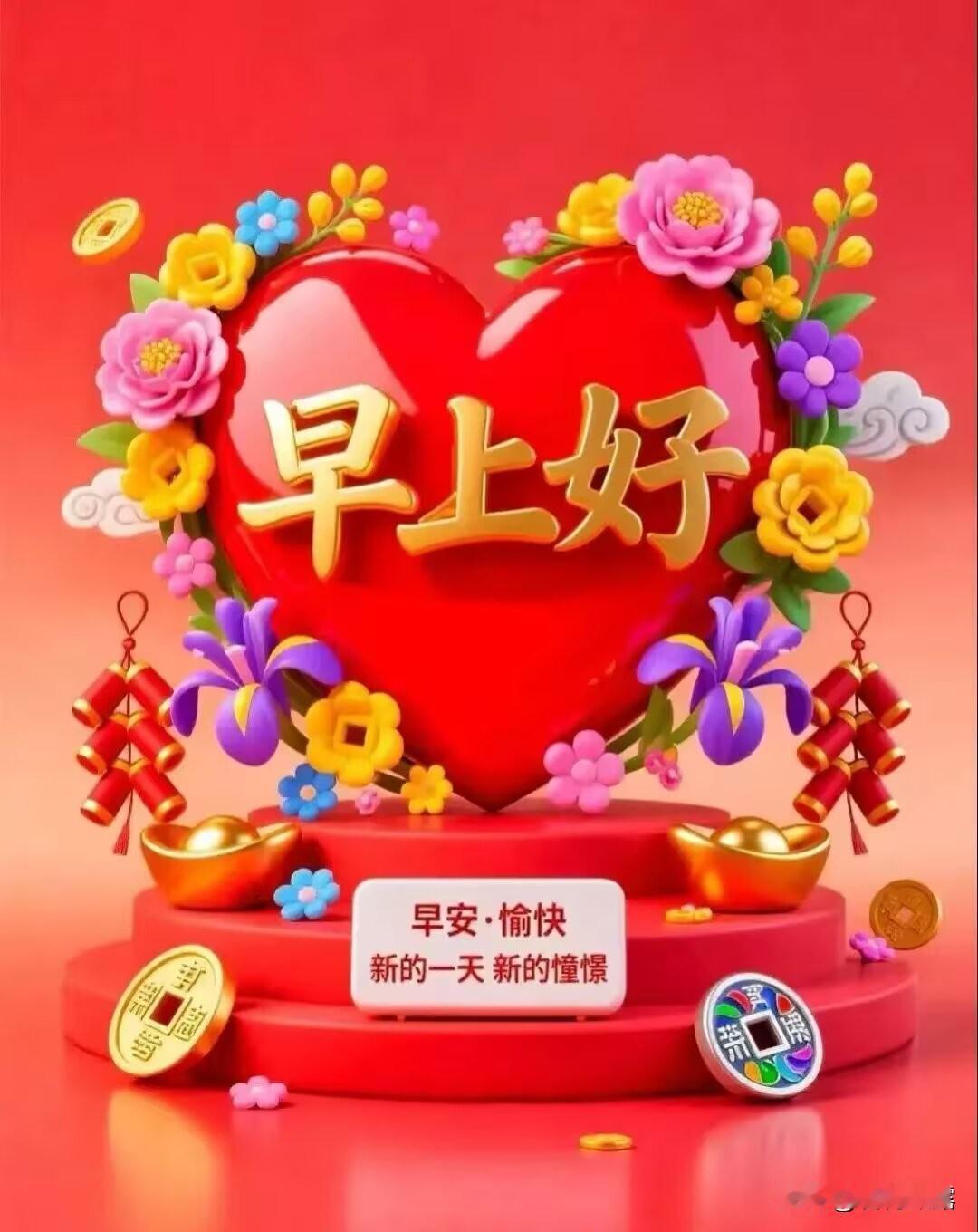 清晨，把最美好的祝福送给你，愿你身体健康，精神饱满，运气满满，心情愉悦。早上好！