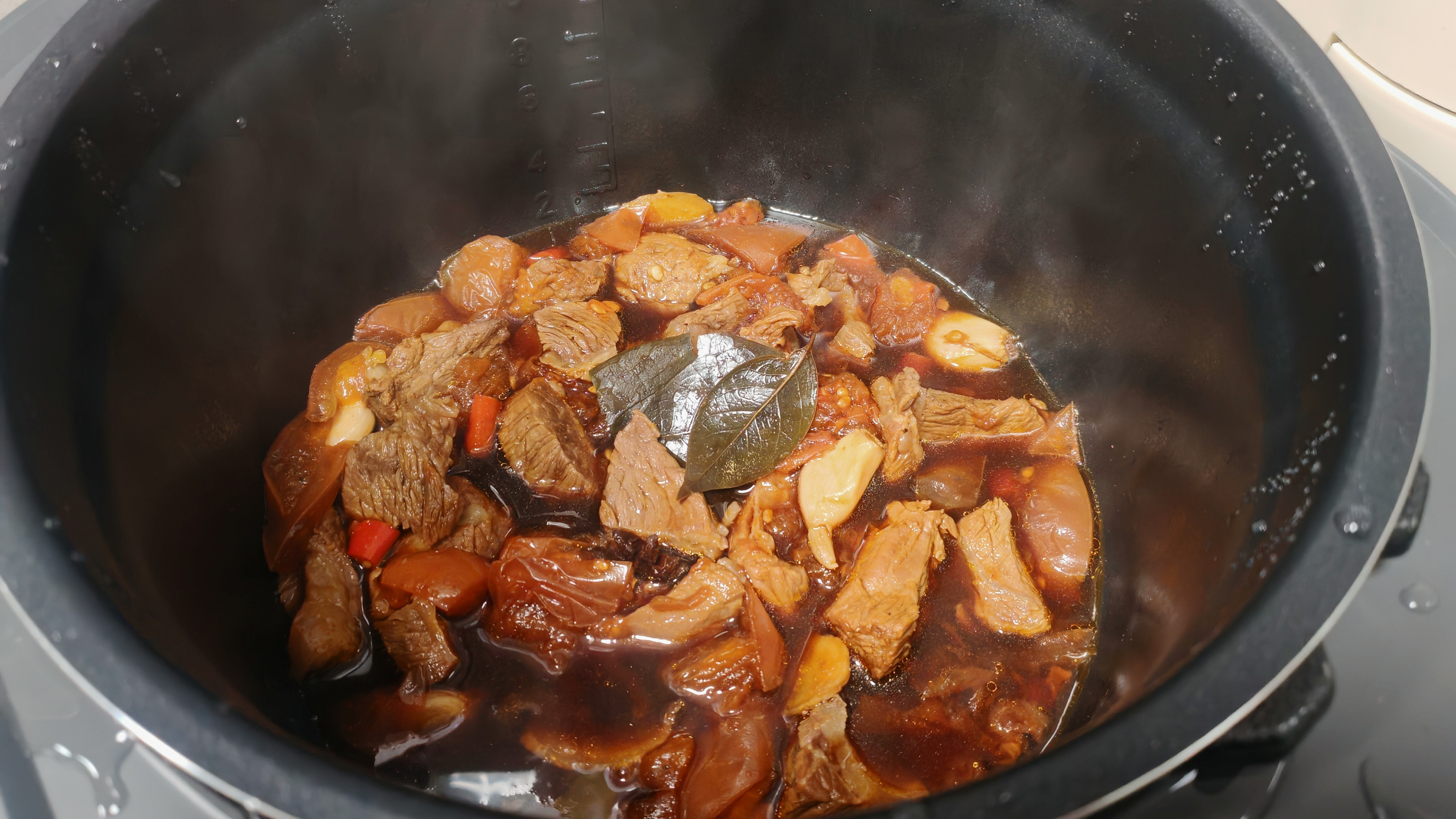 好想扇自己说要减肥少吃，逛超市看到牛腩突然就忍不住想吃番茄牛腩了，大晚上真炖起来