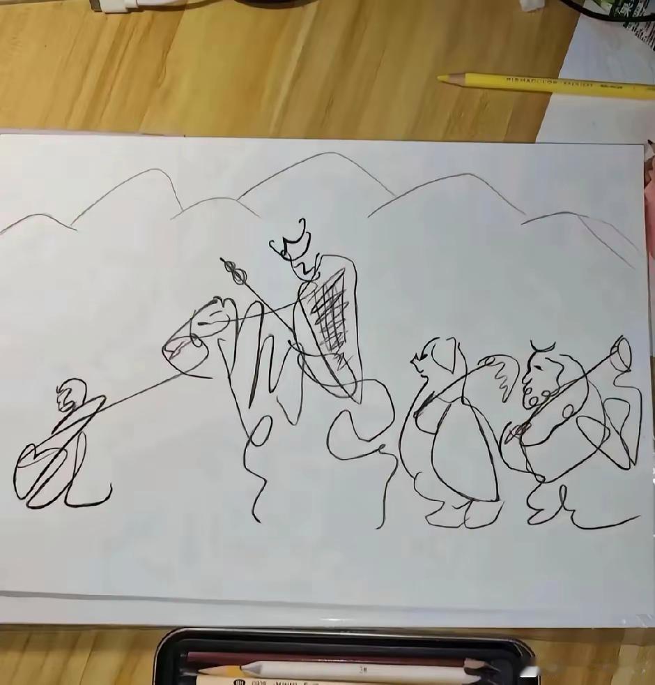 这是孩子花了1200学的画画