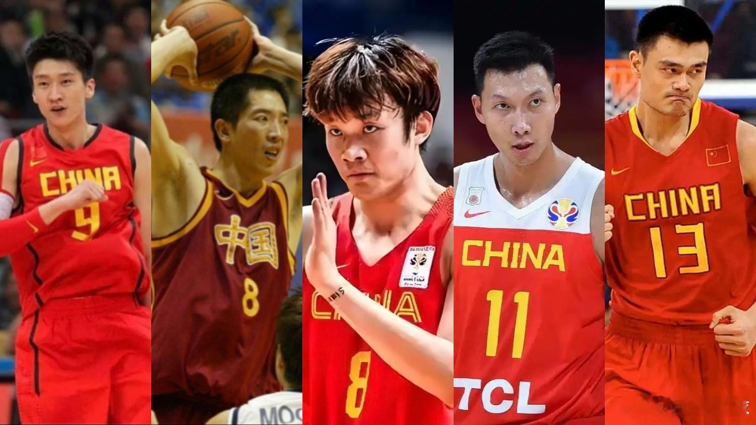 虎扑评选出中国男篮天赋最强五人组，这套阵容什么水平？中锋：姚明大前锋
