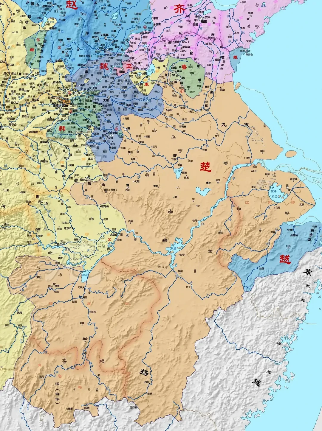战国后期楚国｜丢失郢都仍雄踞南方的巨无霸