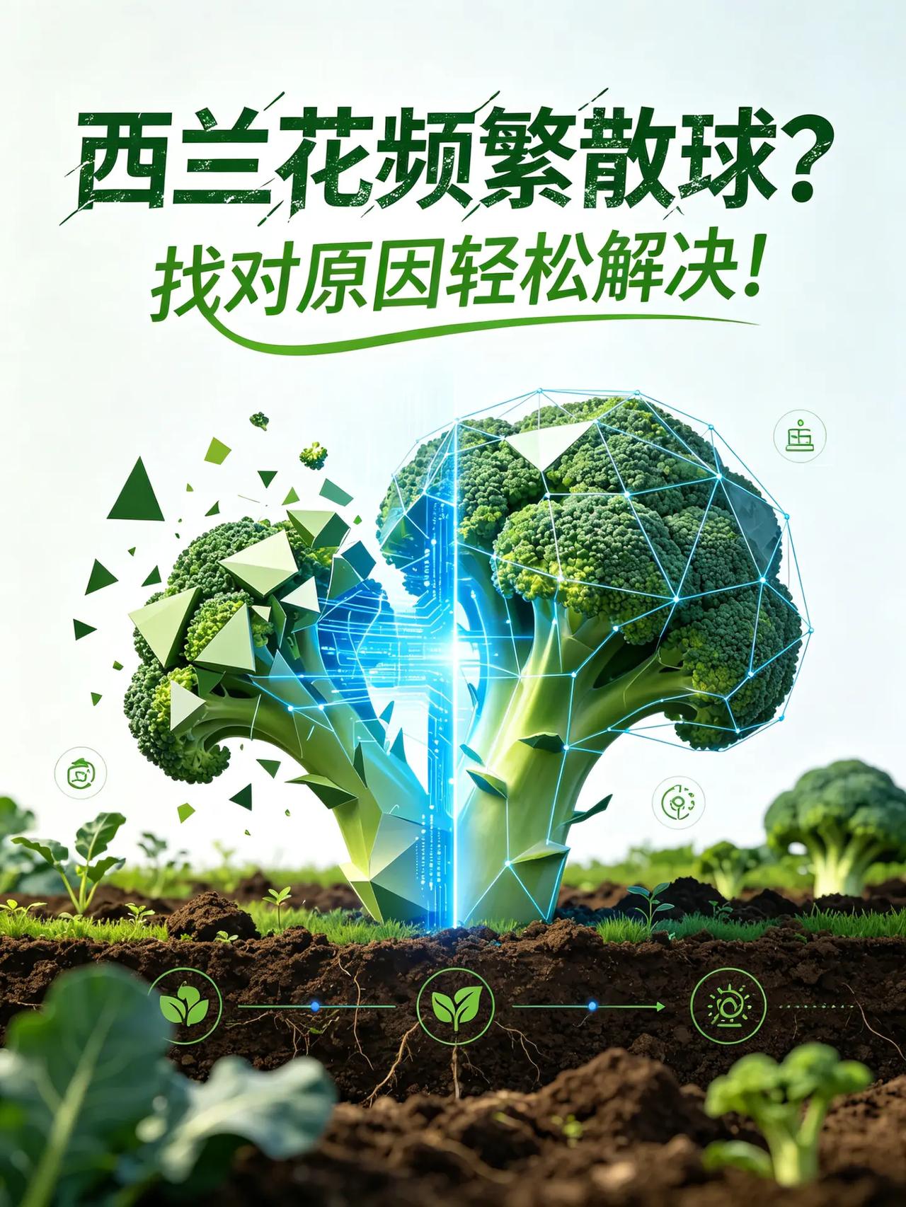 西兰花频繁散球？找对原因轻松解决！。西兰花种植
