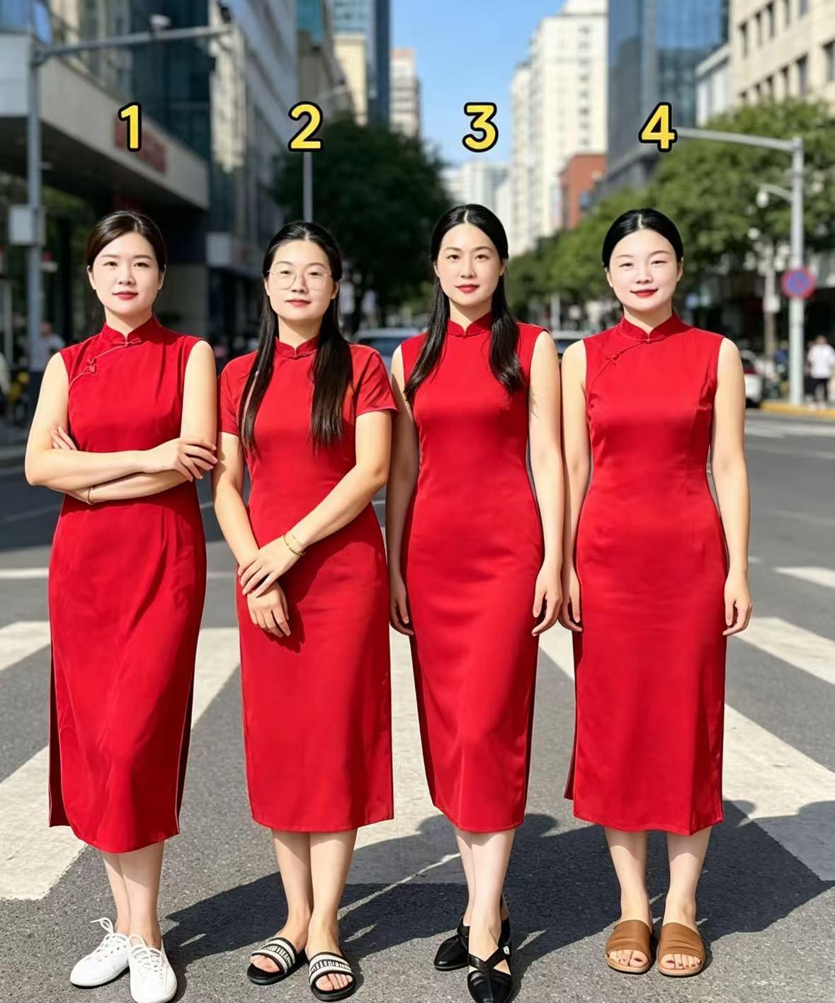 这当领导的人气质真的与众不同，下面四位美女，有一位是单位大领导，你能看出来是哪一