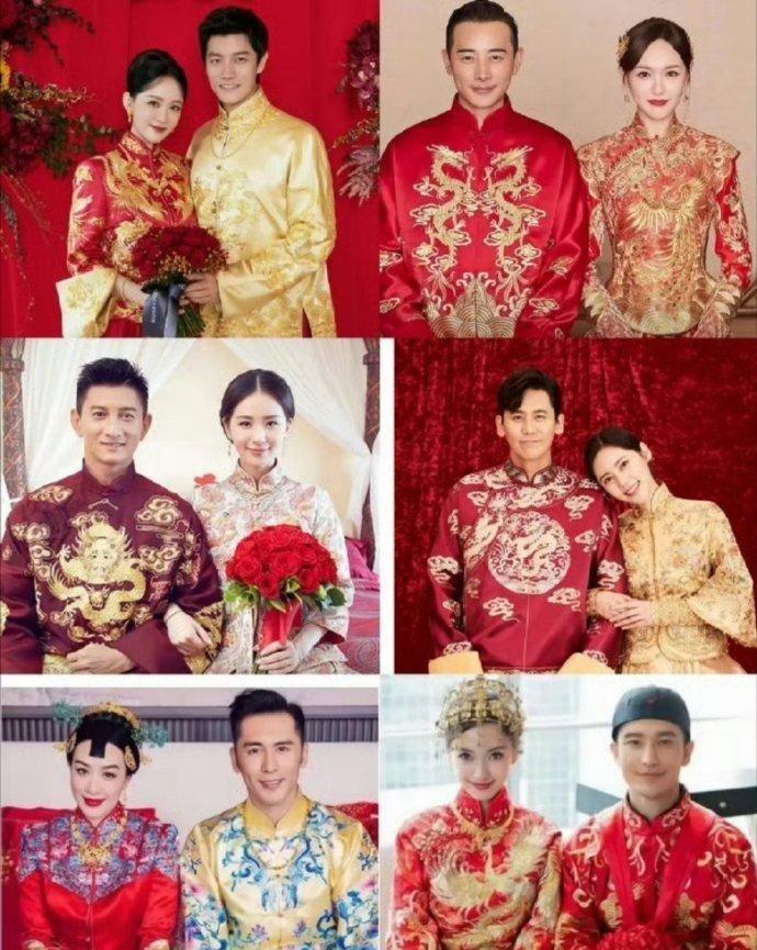 陈乔恩的中式结婚礼服，典雅大方，细节之处尽显韵味，在娱乐圈女星同款中颇为耐看。