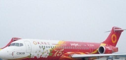 咱家的C909，在越南飞了半年，租期一到，人家没续，飞机就这么飞回来了，很多人