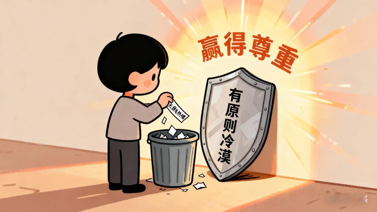 你会慢慢明白人从不是靠热情讨好赢得尊重，反而是带着分寸的冷漠，才能守住体面