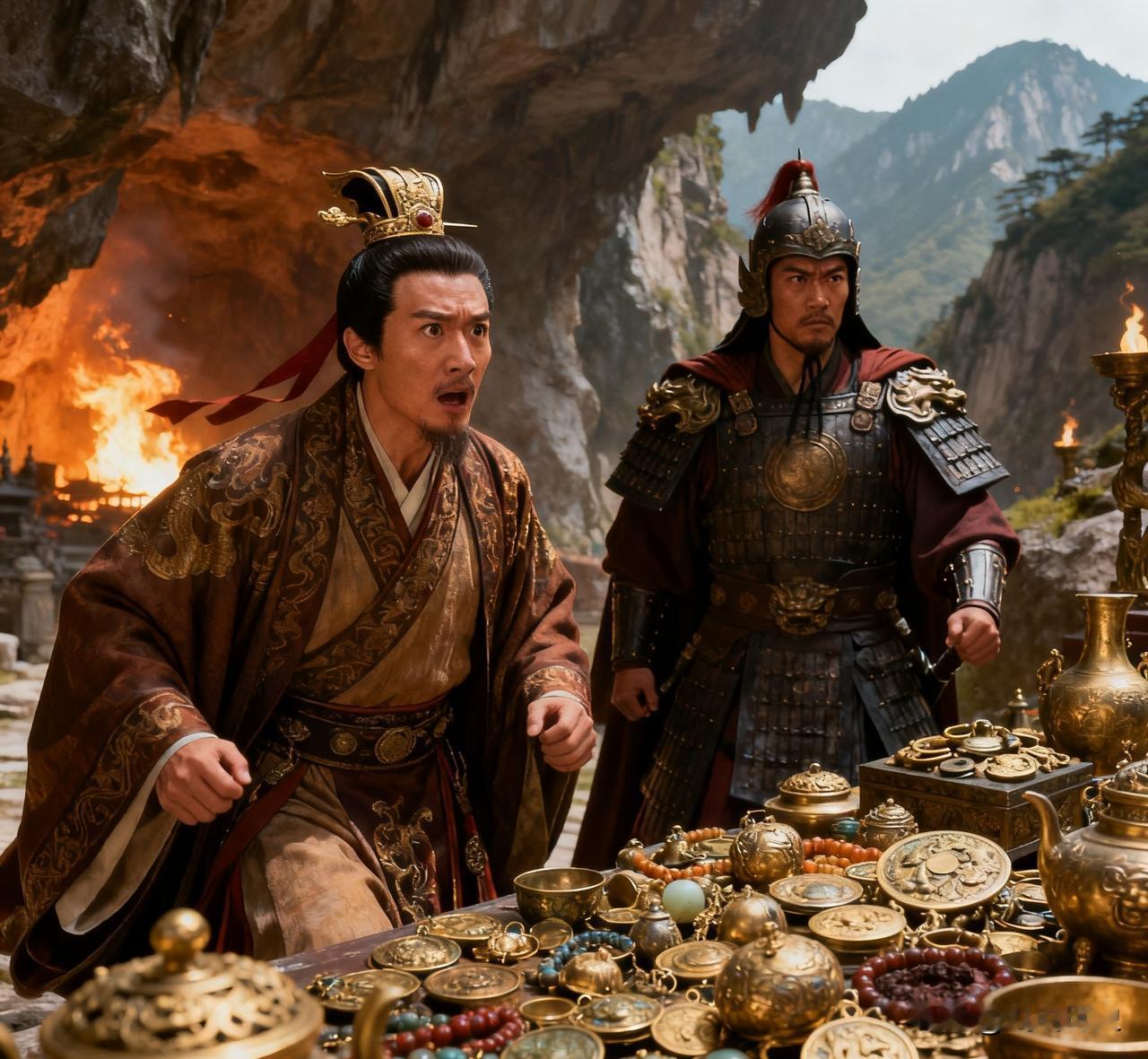 相传骊山深处藏着一桩千古秘闻，西周末年周幽王仓皇逃亡之际，将宫中积攒的无数奇珍异